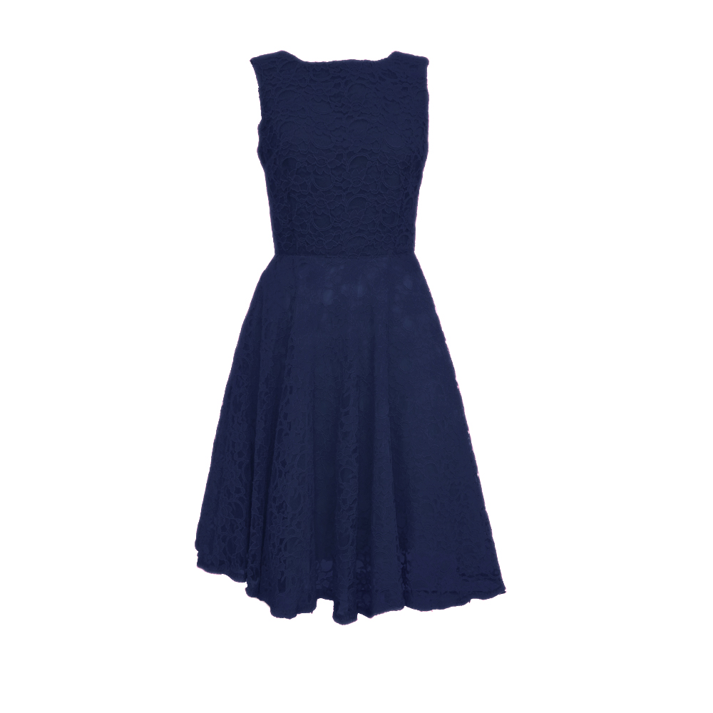 562p Lace dress french navy colour image