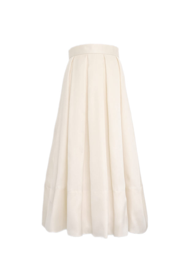 Ivory organza skirt