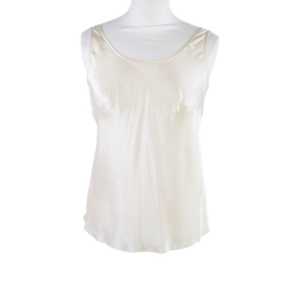 A cream silk vest top for bridesmaids - The Little Wedding Company
