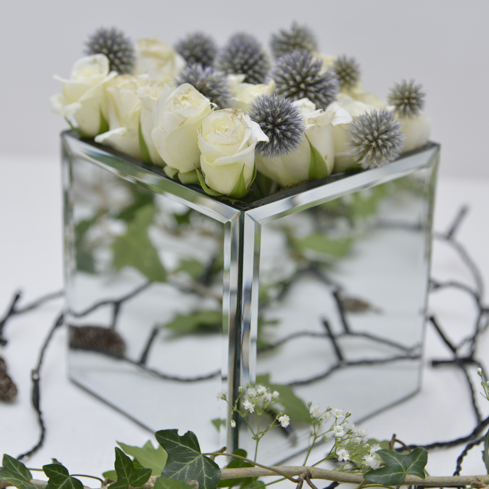 Square Mirror Vase The Little Wedding Company