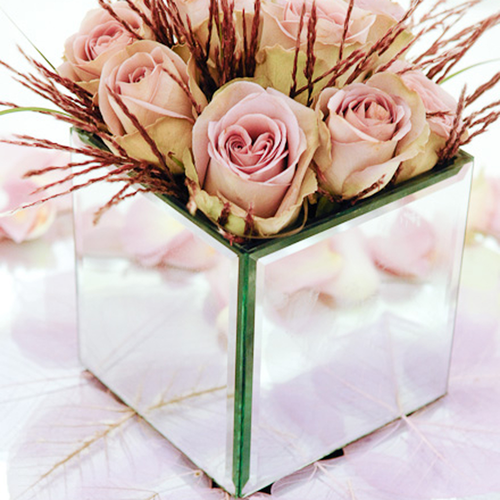 Square Mirror Vase The Little Wedding Company