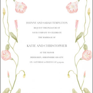 Peach Wedding Stationery