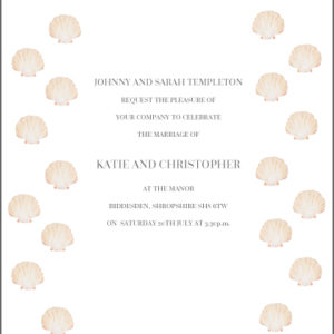 Shell Wedding Stationery