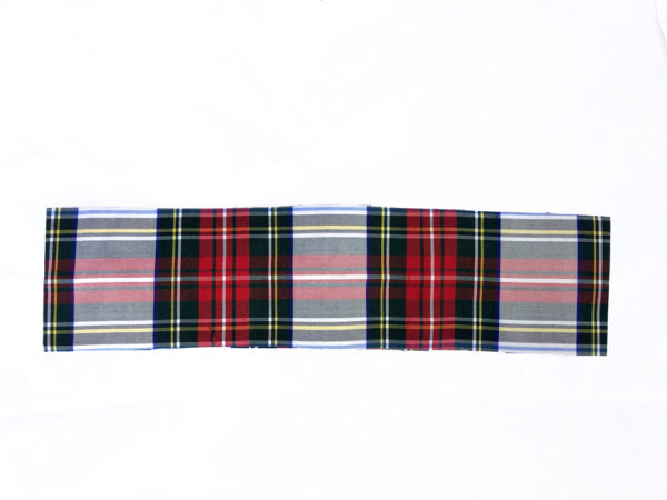 Tartan sash front