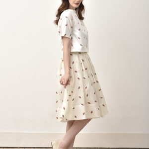 Rose Top And Skirt Front